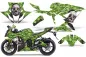 Preview: Bone Collector Grün für Kawasaki Ninja 636 ZX-6R 2013-2016