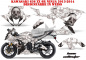 Preview: Bone Collector Weiß für Kawasaki Ninja 636 ZX-6R 2013-2016