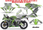 Preview: Deaden Grün für Kawasaki Ninja 636 ZX-6R 2013-2016