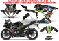 Preview: Mad Hatter Hintergrund = Schwarz, Designfarbe = Grün für Kawasaki Ninja 636 ZX-6R 2013-2016