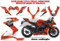 Preview: Bone Collector Orange für Kawasaki ZX10 Ninja Sport 2008-2009