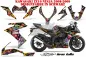 Preview: Ed-Hardy - LoveKills Schwarz für Kawasaki ZX10 Ninja Sport 2008-2009