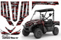 Preview: SilverStar - Silverhaze Background = Black, Design color = Red for Kawasaki Teryx 750 2007-2009