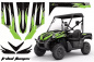 Preview: Tribal Flames Background = Black, Design color = Green for Kawasaki Teryx 750 2007-2009