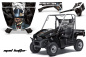 Preview: Example Picture Mad Hatter Background = Black, Design color = White on a Kawasaki Teryx 750 2010-2012