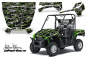 Preview: Example Picture SilverStar - Silverhaze Background = Black, Design color = Green on a Kawasaki Teryx 750 2010-2012