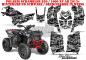 Preview: Silverstar - Silverhaze Hintergrund = Schwarz, Designfarbe = Weiß für Polaris Scrambler 850/1000 XP 2013-2022