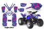 Preview: Butterfly Hintergrund = Blau, Designfarbe = Pink für Polaris Predator 50