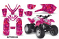 Preview: Butterfly Hintergrund = Pink, Designfarbe = Rot für Polaris Predator 50