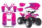 Preview: Diamond Flames Hintergrund = Pink, Designfarbe = Lila für Polaris Predator 50