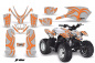 Preview: Tribe Hintergrund = Silber, Designfarbe = Orange für Polaris Predator 50