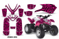 Preview: Zebra Girl Hintergrund = Schwarz, Designfarbe = Pink für Polaris Predator 50