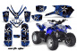 Preview: Northstar Hintergrund = Blau, Designfarbe = Weiß für Polaris Predator 50