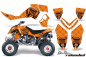 Preview: SilverStar - Reloaded Background = Orange, Design color = Black for Polaris Outlaw 450/500/525 2006-2008