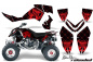 Preview: SilverStar - Reloaded Background = Black, Design color = Red for Polaris Outlaw 450/500/525 2006-2008
