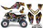 Preview: Ed-Hardy - LoveKills Black for Polaris Outlaw 450/500/525 2006-2008