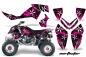 Preview: Northstar Background = Pink, Design color = White for Polaris Outlaw 450/500/525 2006-2008