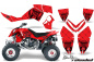 Preview: SilverStar - Reloaded Background = Red, Design color = Black for Polaris Outlaw 450/500/525 2006-2008
