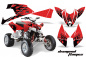 Preview: Diamond Flames Background = Red, Design color = Black for Polaris Outlaw 450/500/525 2009-2012
