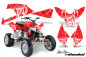 Preview: SilverStar - Reloaded Background = Red, Design color = White for Polaris Outlaw 450/500/525 2009-2012