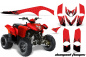 Preview: Diamond Flames Hintergrund = Rot, Designfarbe = Schwarz für Polaris Phoenix 200 2005-2016
