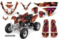 Preview: Northstar Hintergrund = Orange, Designfarbe = Pink für Polaris Predator 500