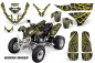 Preview: Widow Maker Hintergrund = Schwarz, Designfarbe = Gelb für Polaris Predator 500