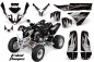 Preview: Tribal Flames Hintergrund = Schwarz, Designfarbe = Silber für Polaris Predator 500