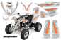 Preview: Contender Hintergrund = Silber, Designfarbe = Orange für Polaris Predator 500