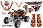 Preview: Mad-Hatter Hintergrund = Orange, Designfarbe = Orange für Polaris Predator 500