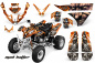 Preview: Mad-Hatter Hintergrund = Orange, Designfarbe = Silber für Polaris Predator 500