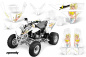 Preview: Mandy Hintergrund = Weiß, Designfarbe = Gelb für Polaris Predator 500