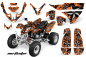 Preview: Northstar Hintergrund = Orange, Designfarbe = Silber für Polaris Predator 500