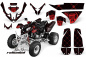 Preview: SilverStar - Reloaded Hintergrund = Schwarz, Designfarbe = Rot für Polaris Predator 500