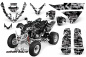 Preview: SilverStar - Silverhaze Hintergrund = Schwarz, Designfarbe = Weiß für Polaris Predator 500