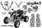 Preview: Urban Camo Weiß für Polaris Predator 500