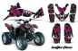 Preview: Butterfly Hintergrund = Schwarz, Designfarbe = Pink für Polaris Predator 90