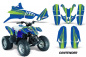 Preview: Contender Hintergrund = Blau, Designfarbe = Grün für Polaris Predator 90