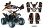 Preview: Toxicity Hintergrund = Schwarz, Designfarbe = Orange für Polaris Predator 90