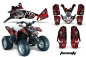 Preview: Toxicity Hintergrund = Rot, Designfarbe = Schwarz für Polaris Predator 90