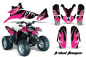 Preview: Tribal Flames Hintergrund = Schwarz, Designfarbe = Pink für Polaris Predator 90