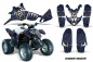 Preview: Widow Maker Hintergrund = Schwarz, Designfarbe = Blau für Polaris Predator 90