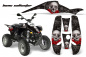 Preview: Bone Collector Schwarz für Polaris Scrambler 1985-2009