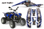 Preview: Mad-Hatter Hintergrund = Blau, Designfarbe = Silber für Polaris Scrambler 1985-2009