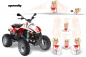 Preview: Mandy Hintergrund = Weiß, Designfarbe = Rot für Polaris Scrambler 1985-2009