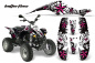 Preview: Northstar Hintergrund = Weiß, Designfarbe = Pink für Polaris Scrambler 1985-2009