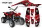 Preview: Northstar Hintergrund = Rot, Designfarbe = Weiß für Polaris Scrambler 1985-2009