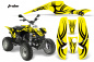 Preview: Tribe Hintergrund = Gelb, Designfarbe = Schwarz für Polaris Scrambler 1985-2009