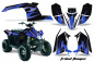 Preview: Tribal Flames Hintergrund = Schwarz, Designfarbe = Blau für Polaris Trailblazer 2010-2013