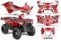 Preview: Quantum Hintergrund = Rot, Designfarbe = Schwarz für Polaris Sportsman 325ETX/450/570 14-17